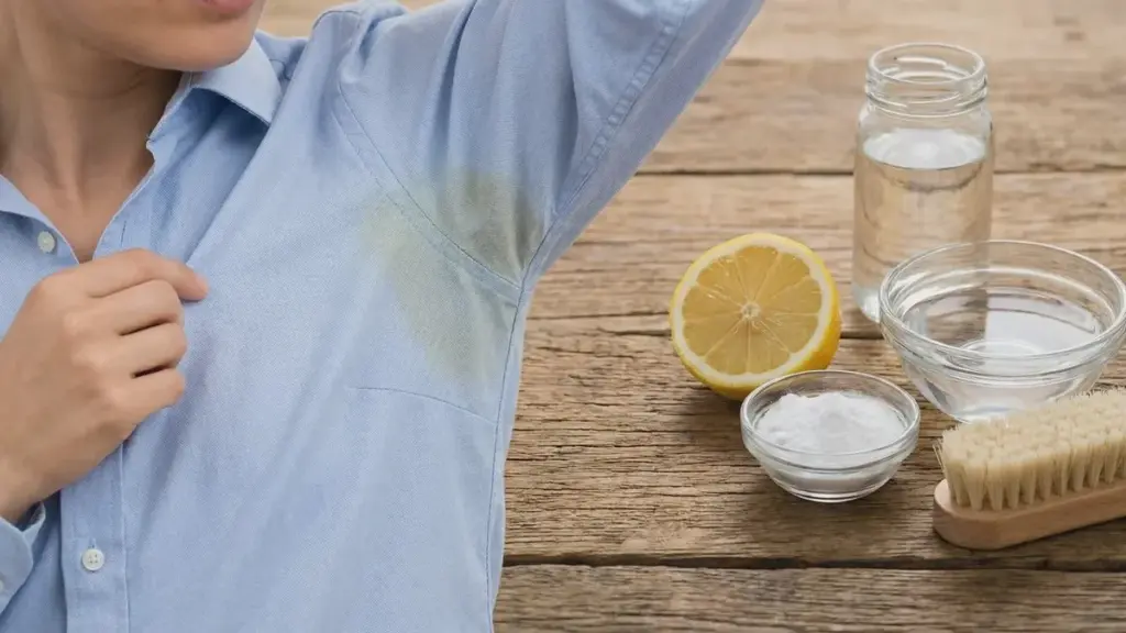 Auréoles jaunes de transpiration : l’eau de Javel n’est pas la solution miracle