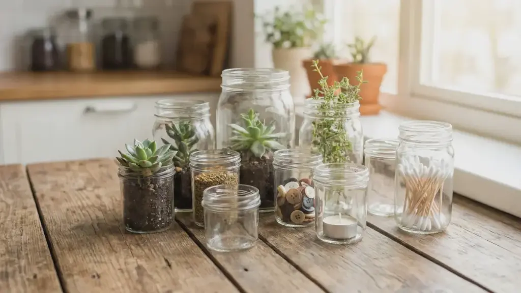 13 Astuces Brillantes Pour Transformer Vos Pots de Fromage Vides en Trésors du Quotidien